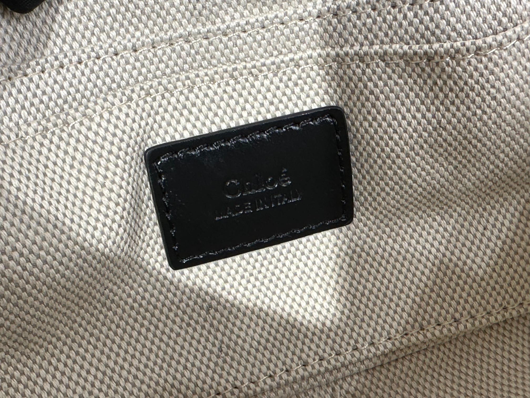 Chloe Small Camera Bag In Black Shiny Leather